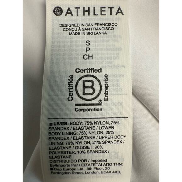 Athleta Transcend Dress White Size SMALL P Built in bra shorts - Picture 10 of 10
